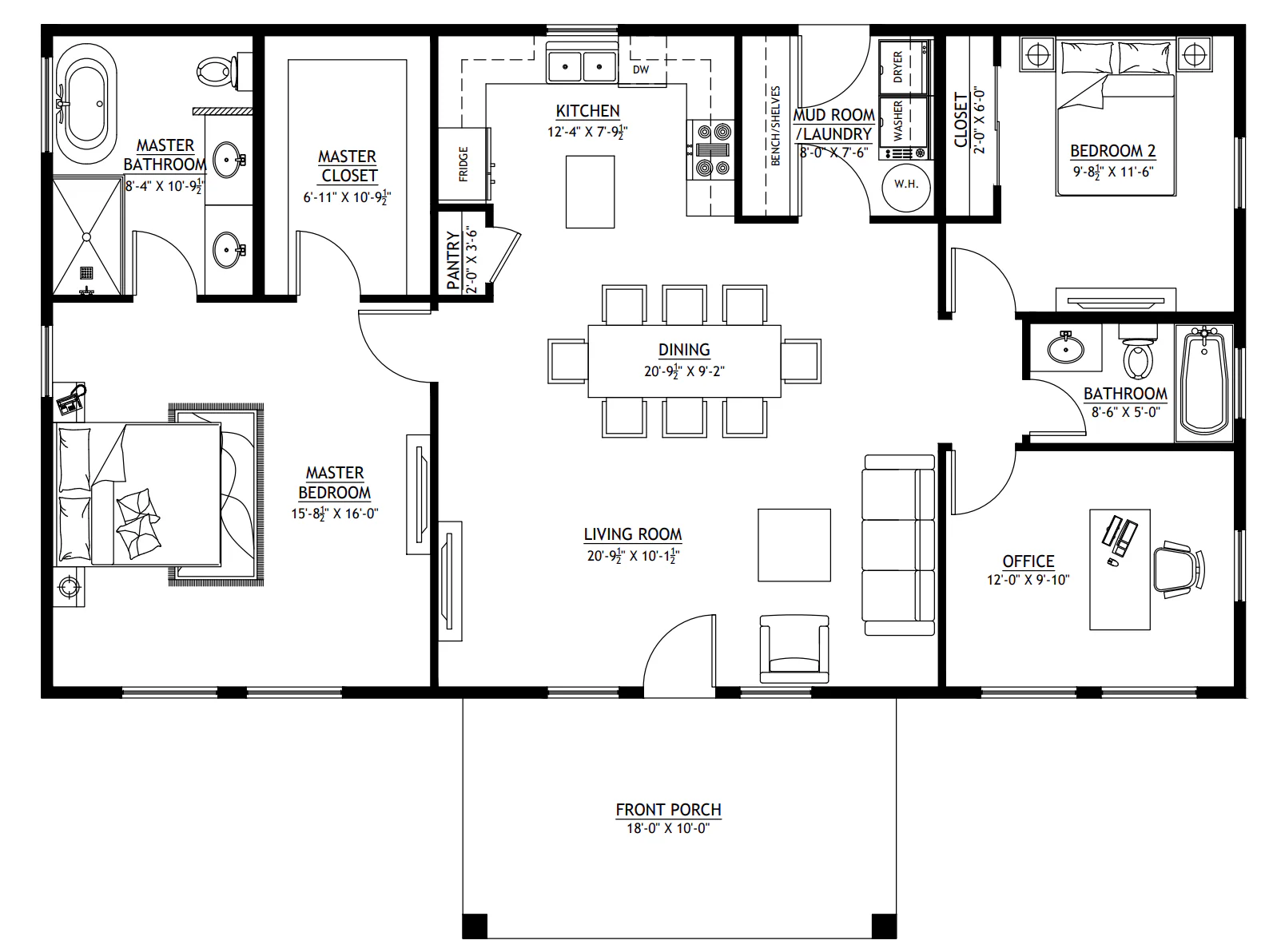 BCO-40057 Dominic Barndominium House Plan - Image 12