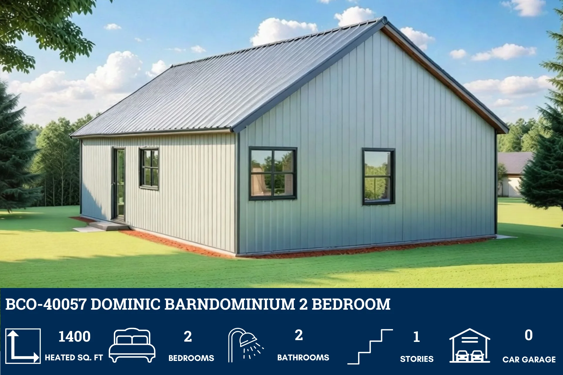 BCO-40057 Dominic Barndominium House Plan - Image 4