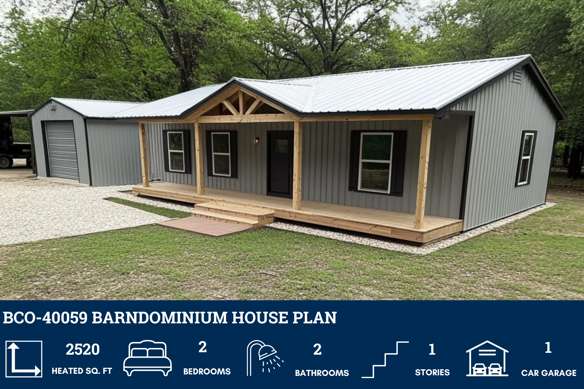 BCO-40059 Barndominium House Plan - Image 2
