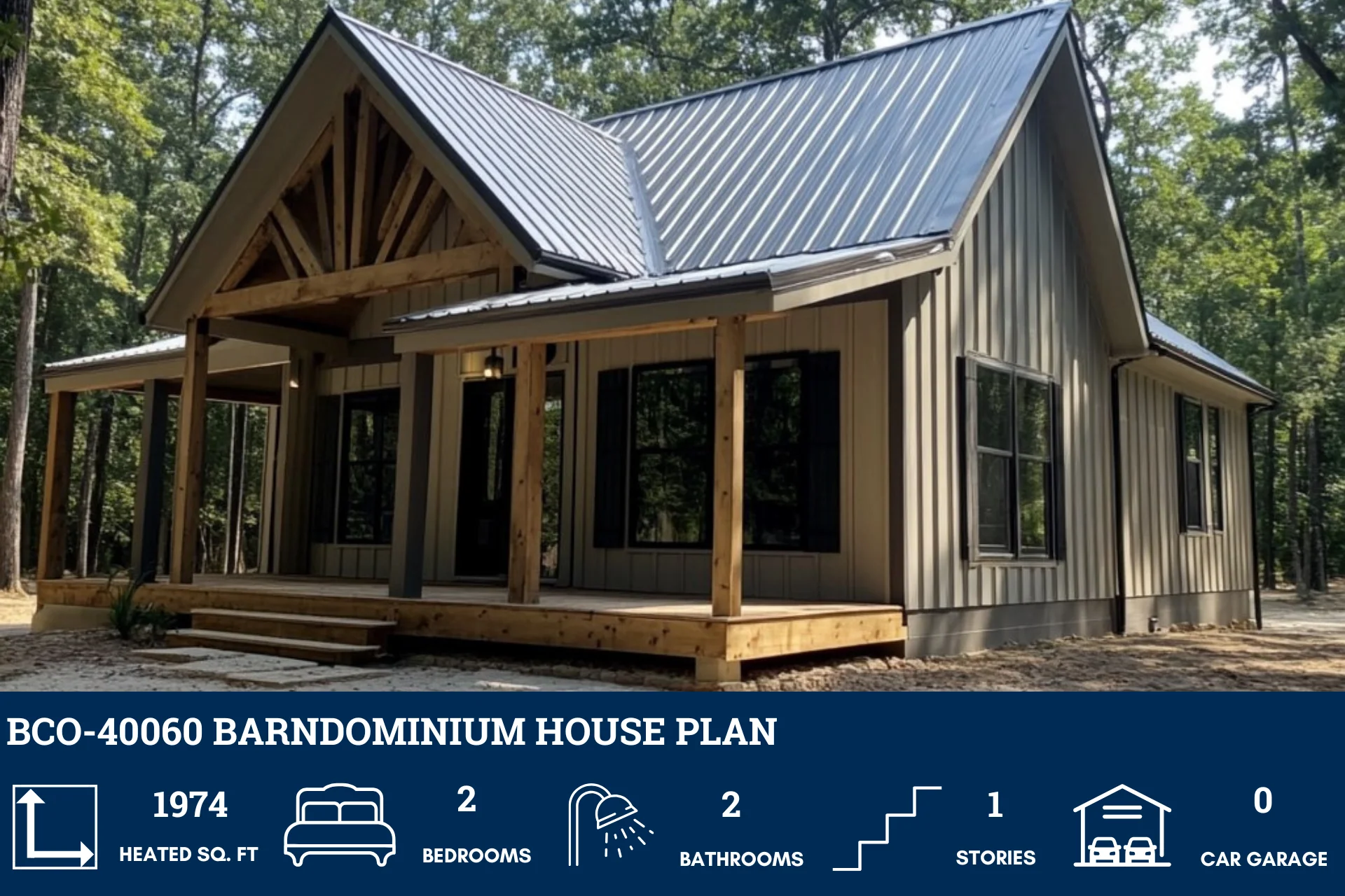 BCO-40060 Barndominium House Plan - Image 2
