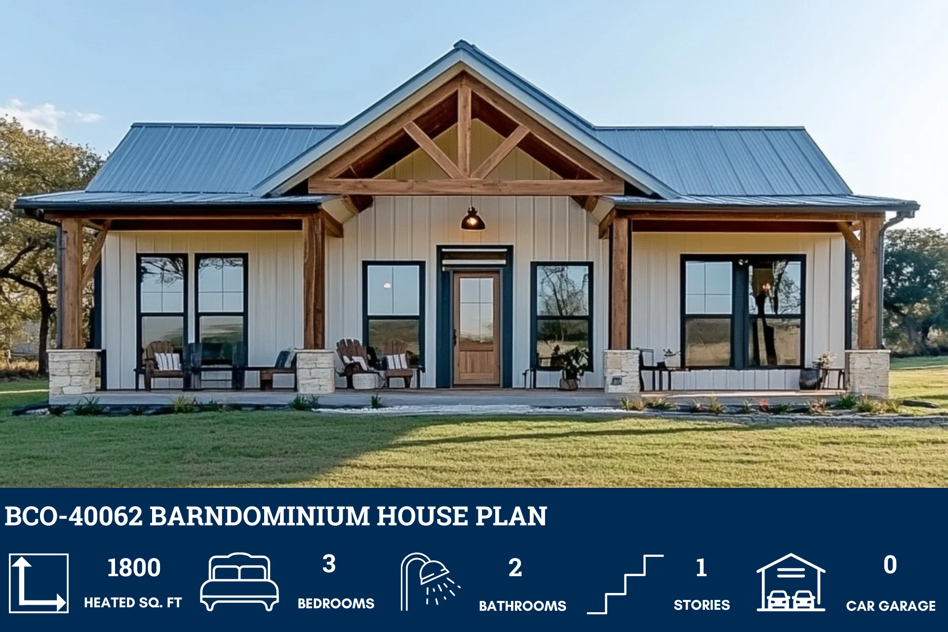 BCO-40062 Barndominium House Plan - Image 2
