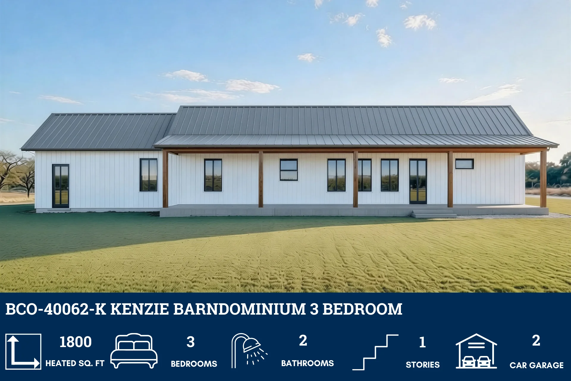 BCO-40062-K Kenzie Barndominium House Plan - Image 4