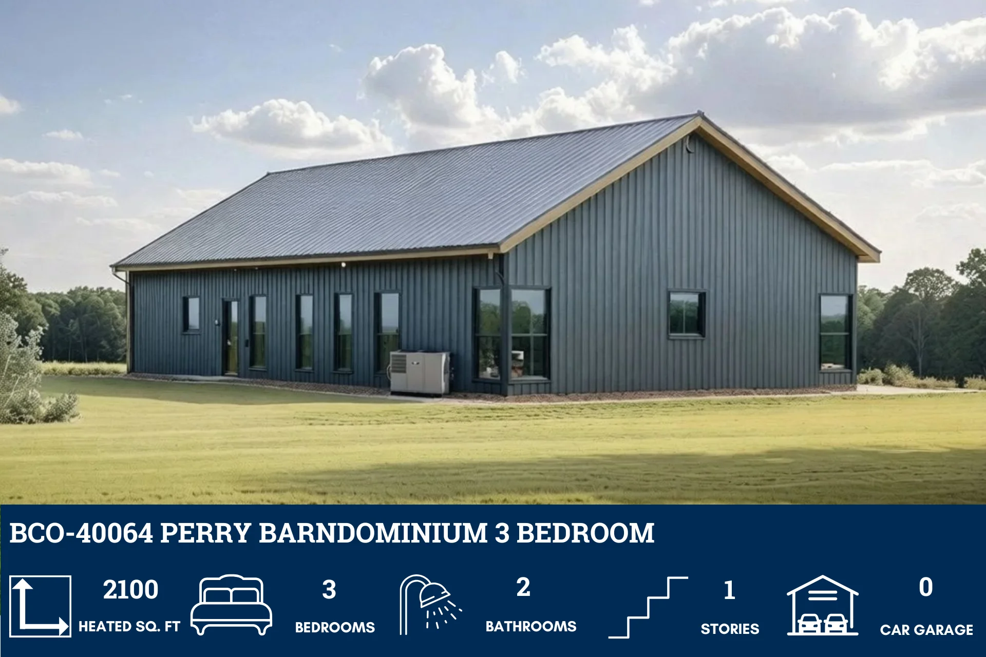 BCO-40064 Perry Barndominium House Plan - Image 6
