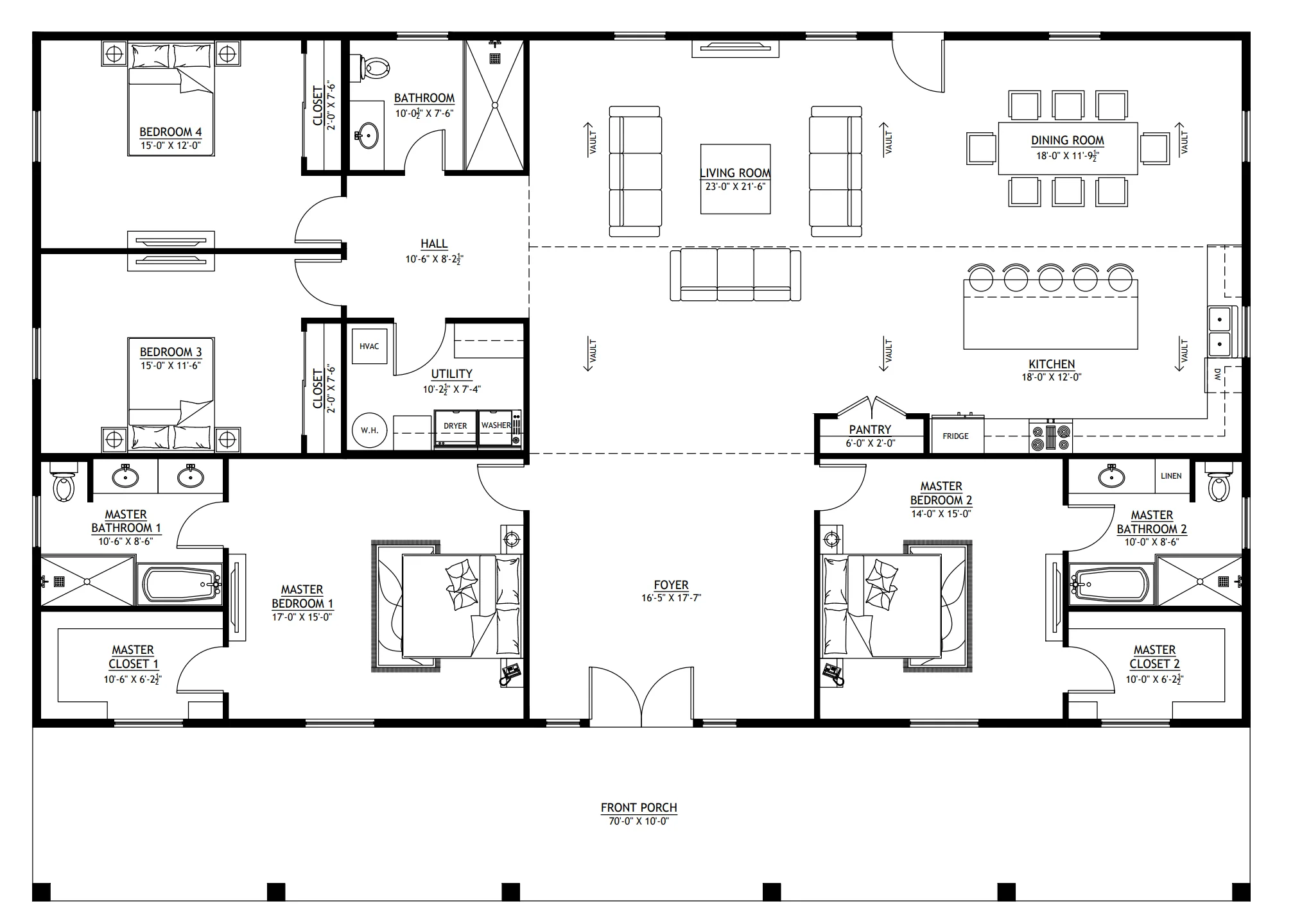 BCO-40066 Bullchase Barndominium House Plan - Image 15