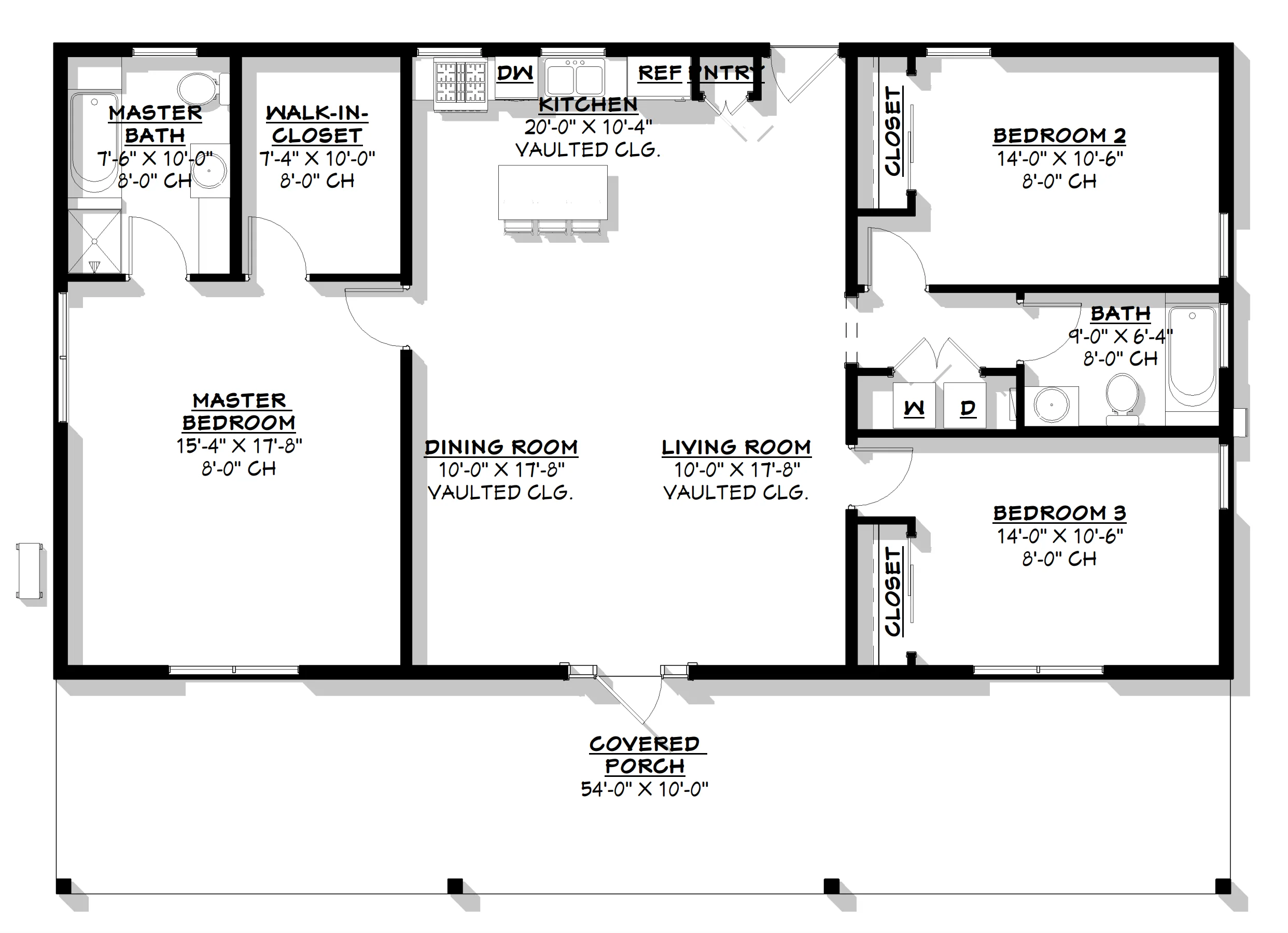 BCO-40067 Hayes Barndominium Floor Plan - Image 15