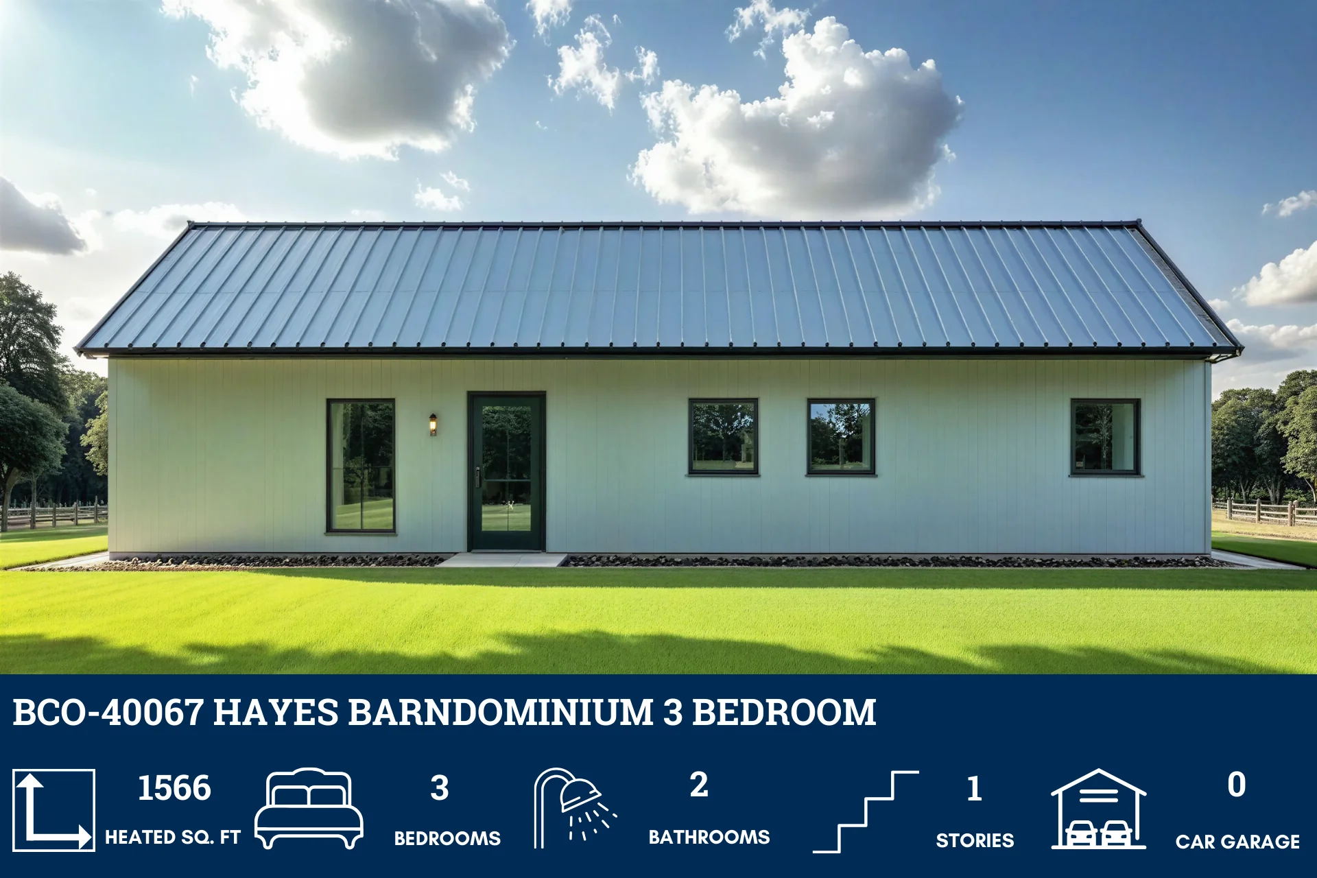 BCO-40067 Hayes Barndominium Floor Plan - Image 5