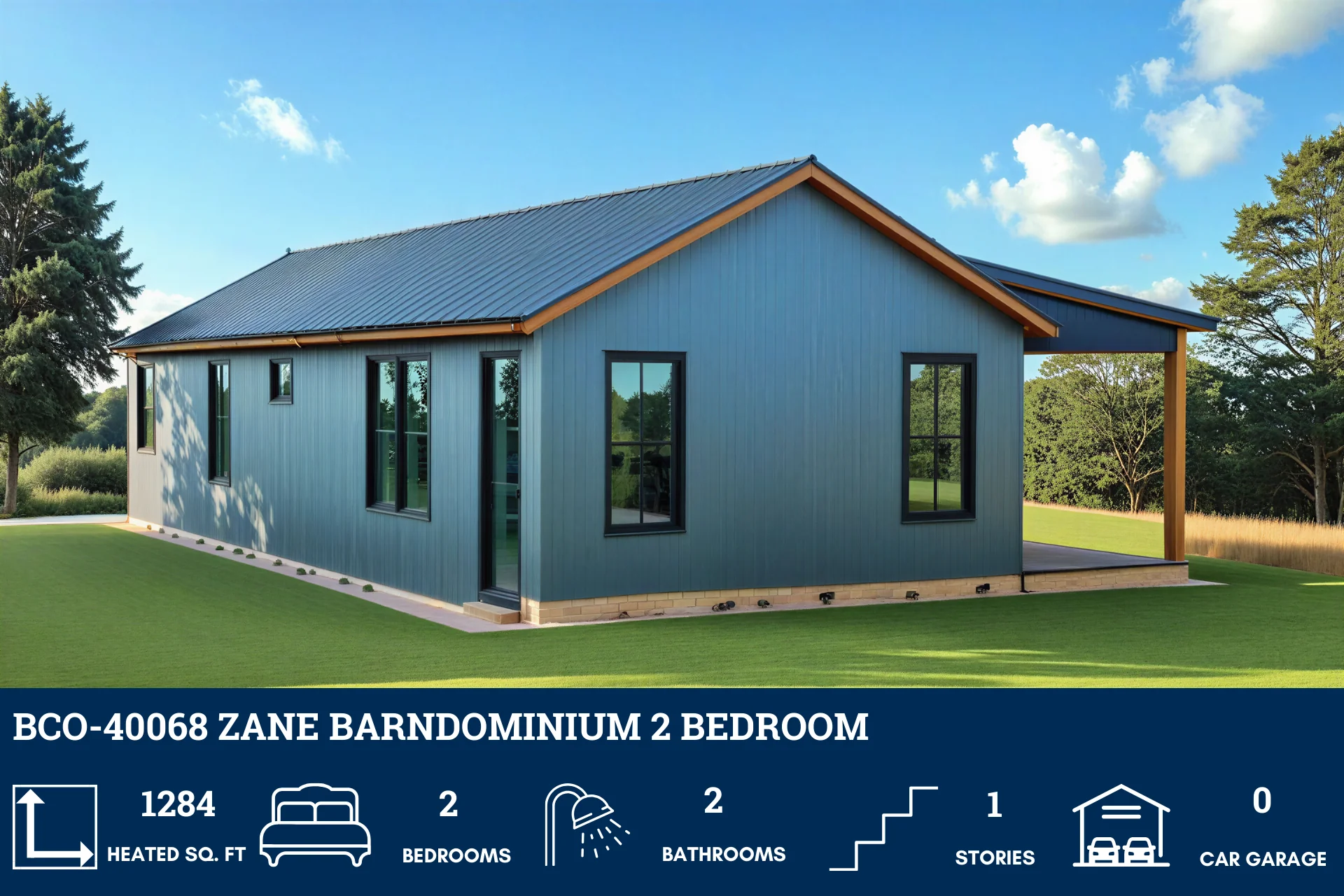 BCO-40068 Zane Barndominium House Plan - Image 5