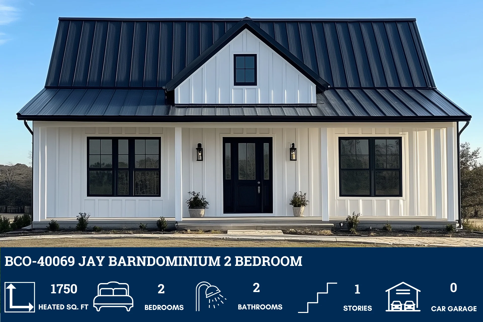 BCO-40069 Jay Barndominium House Plan - Image 2