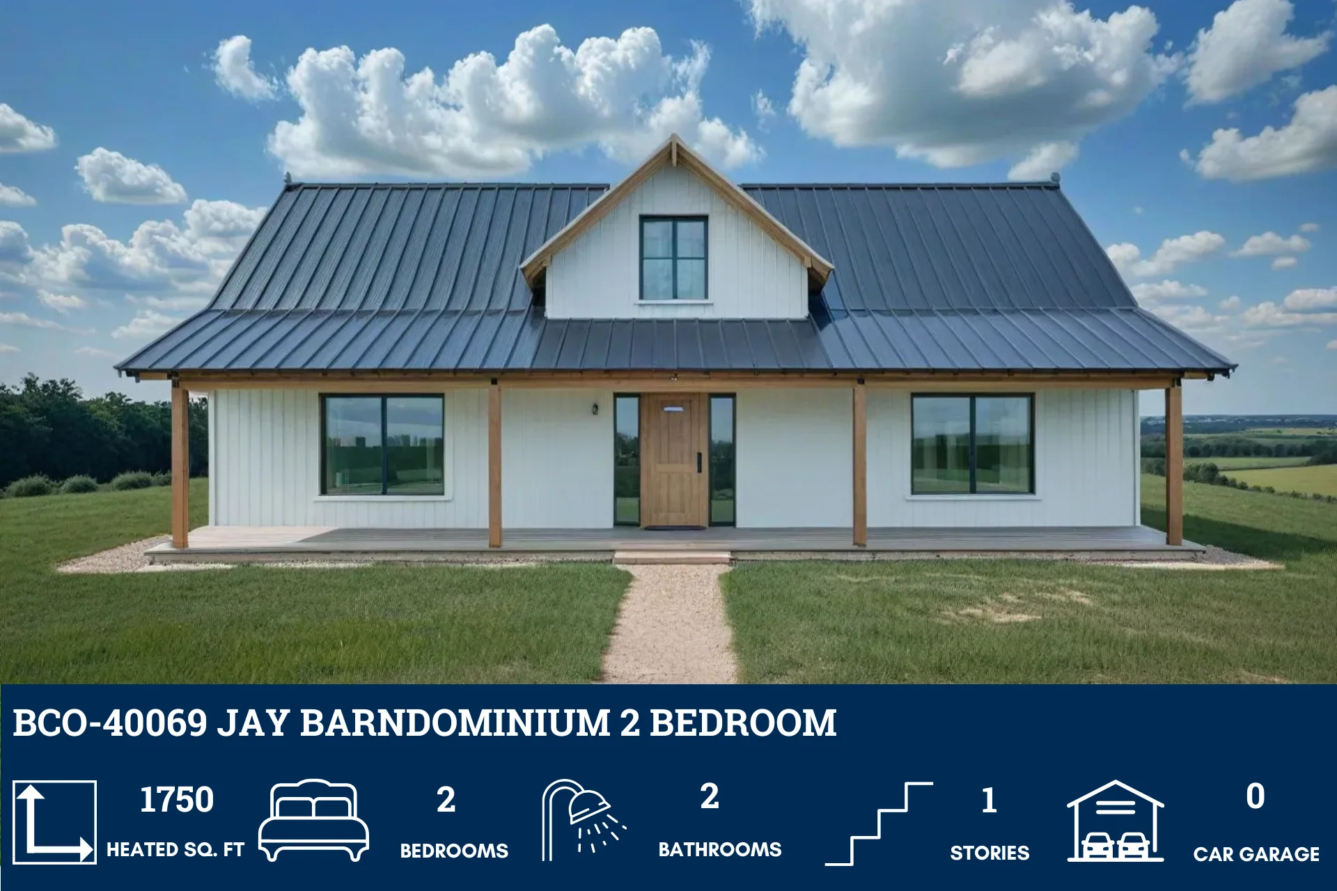 BCO-40069 Jay Barndominium House Plan - Image 3