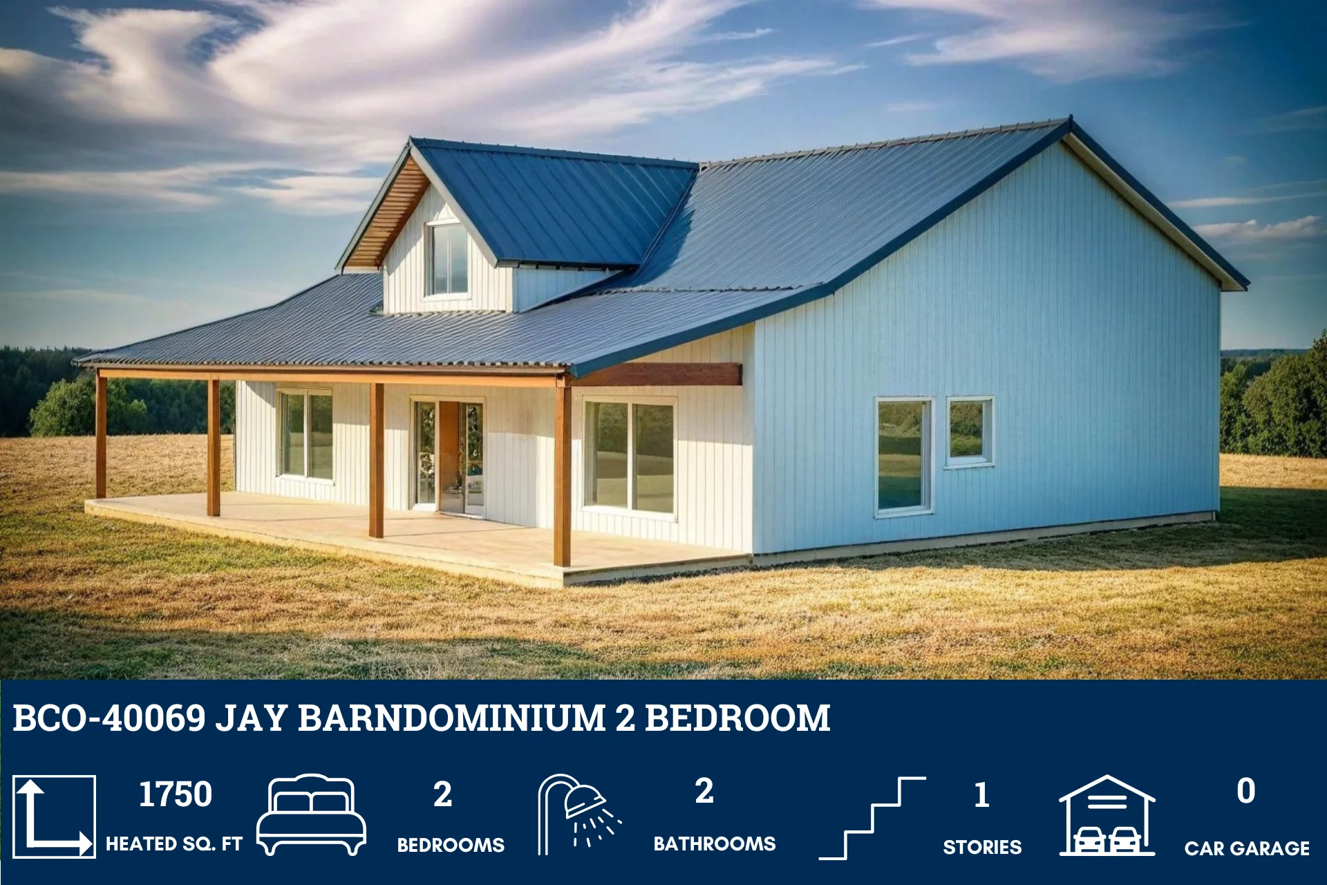 BCO-40069 Jay Barndominium House Plan - Image 4