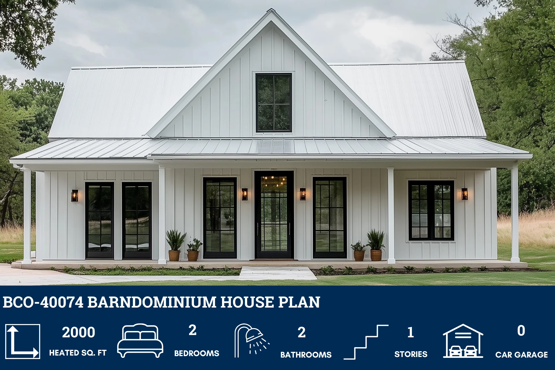 BCO-40074 Barndominium House Plan - Image 2