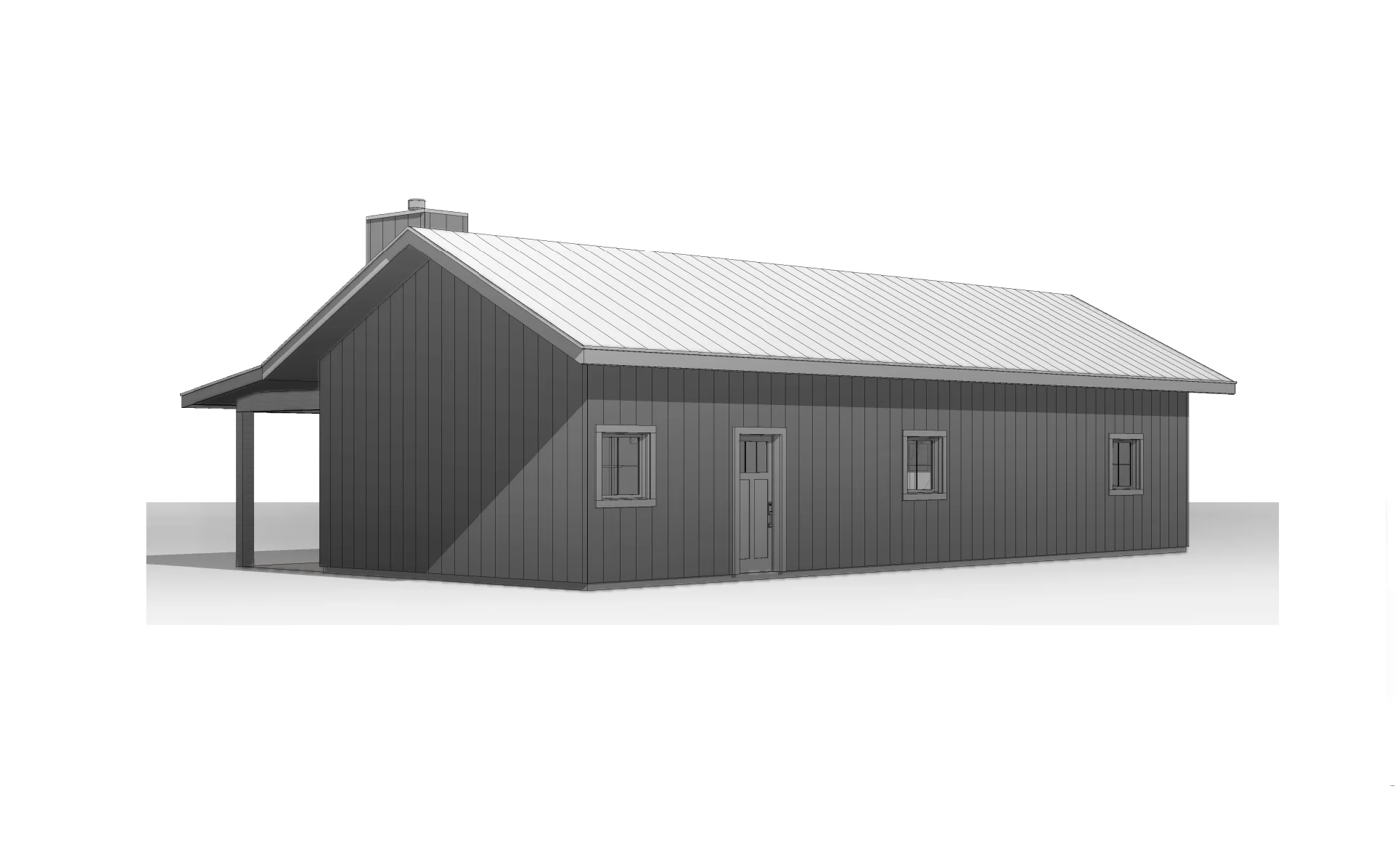 BCO-40077 Seth Barndominium House Plan - Image 16