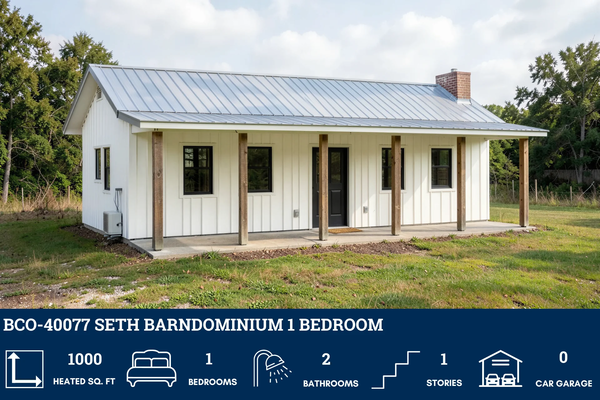 BCO-40077 Seth Barndominium House Plan - Image 3