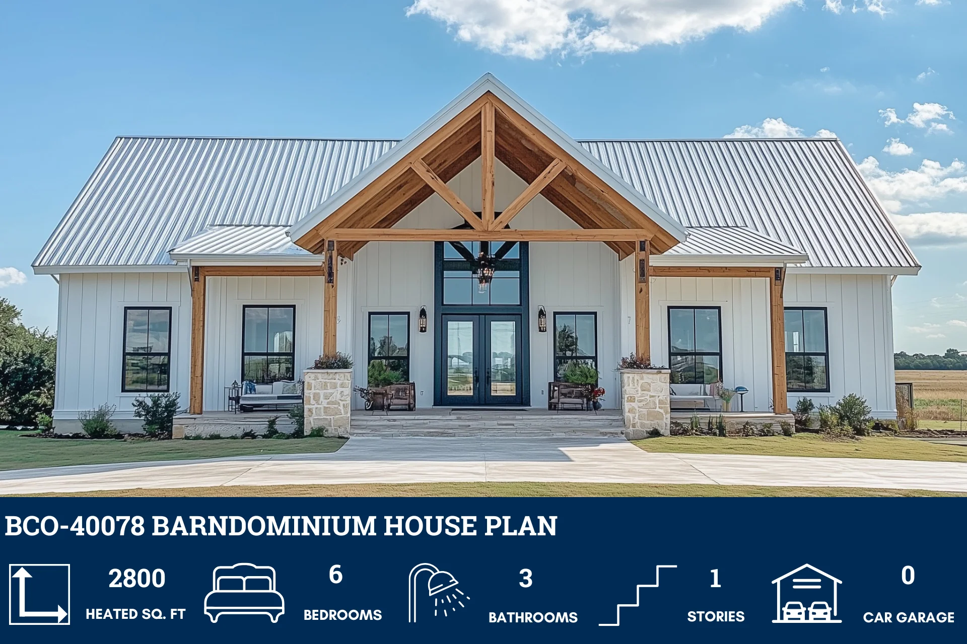 BCO-40078 Barndominium House Plan - Image 2