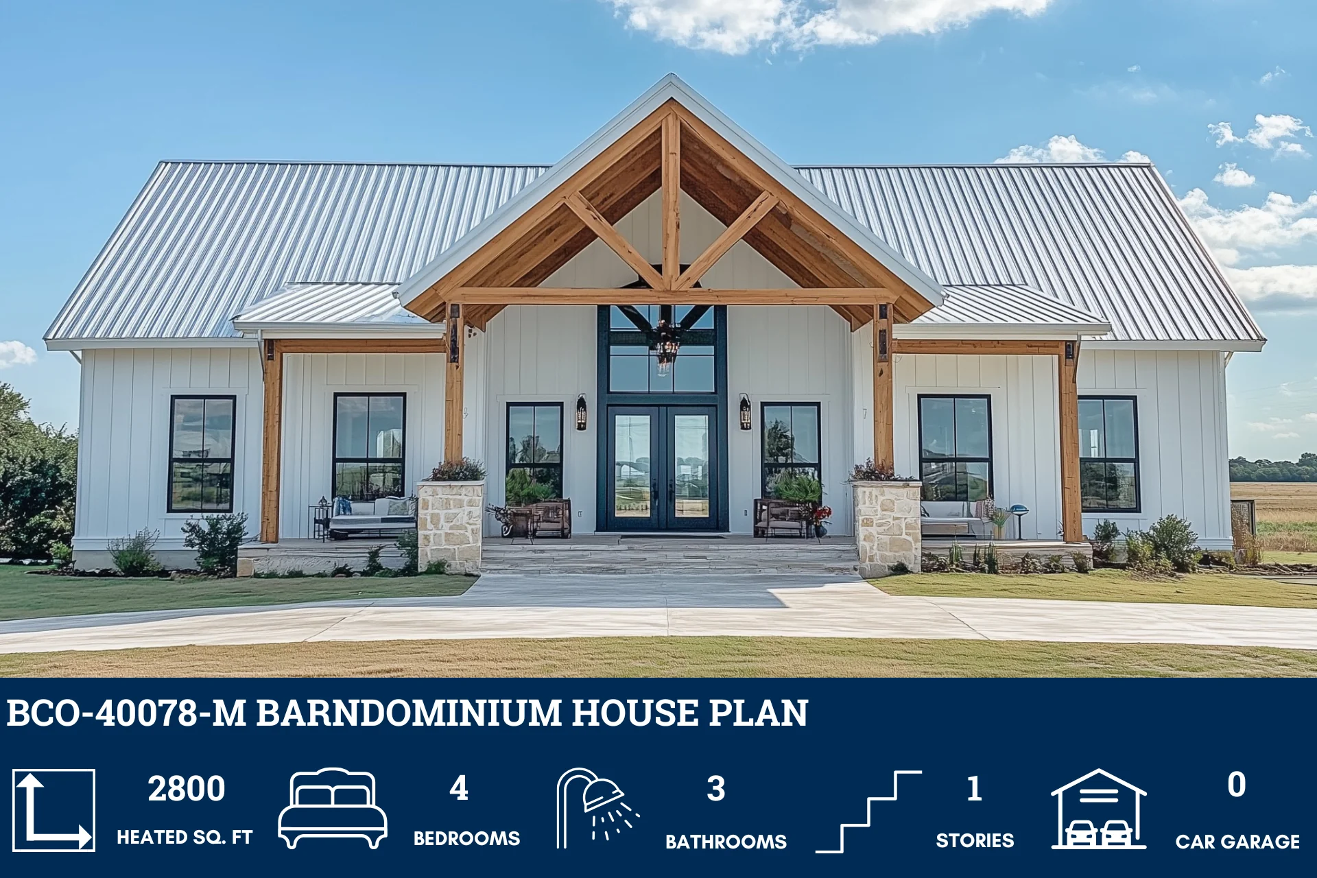 BCO-40078-M Barndominium House Plan - Image 2