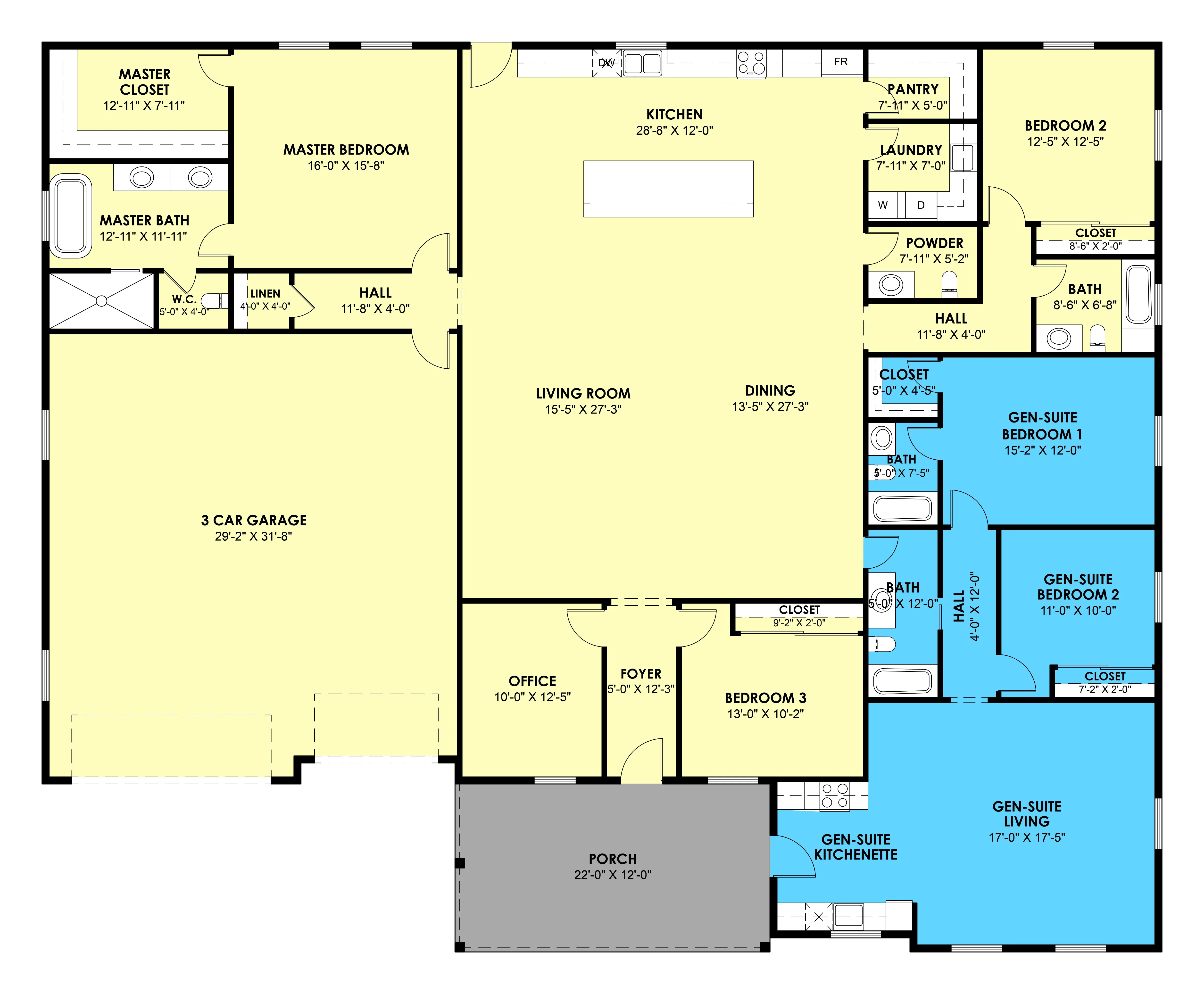 BCO-40081-GS Barndominium House Plan - Image 3