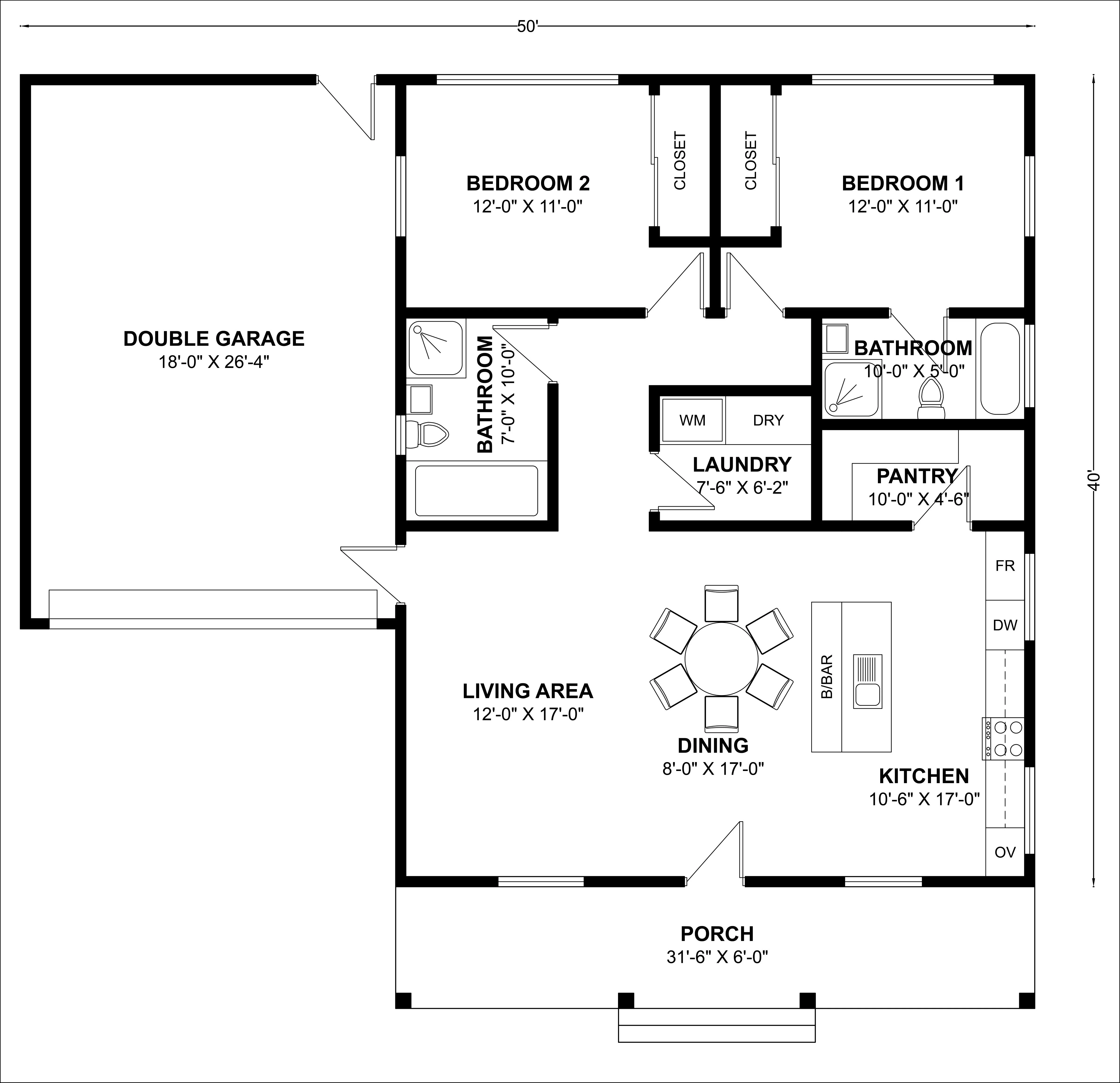 BCO-40086 Barndominium House Plan - Image 3