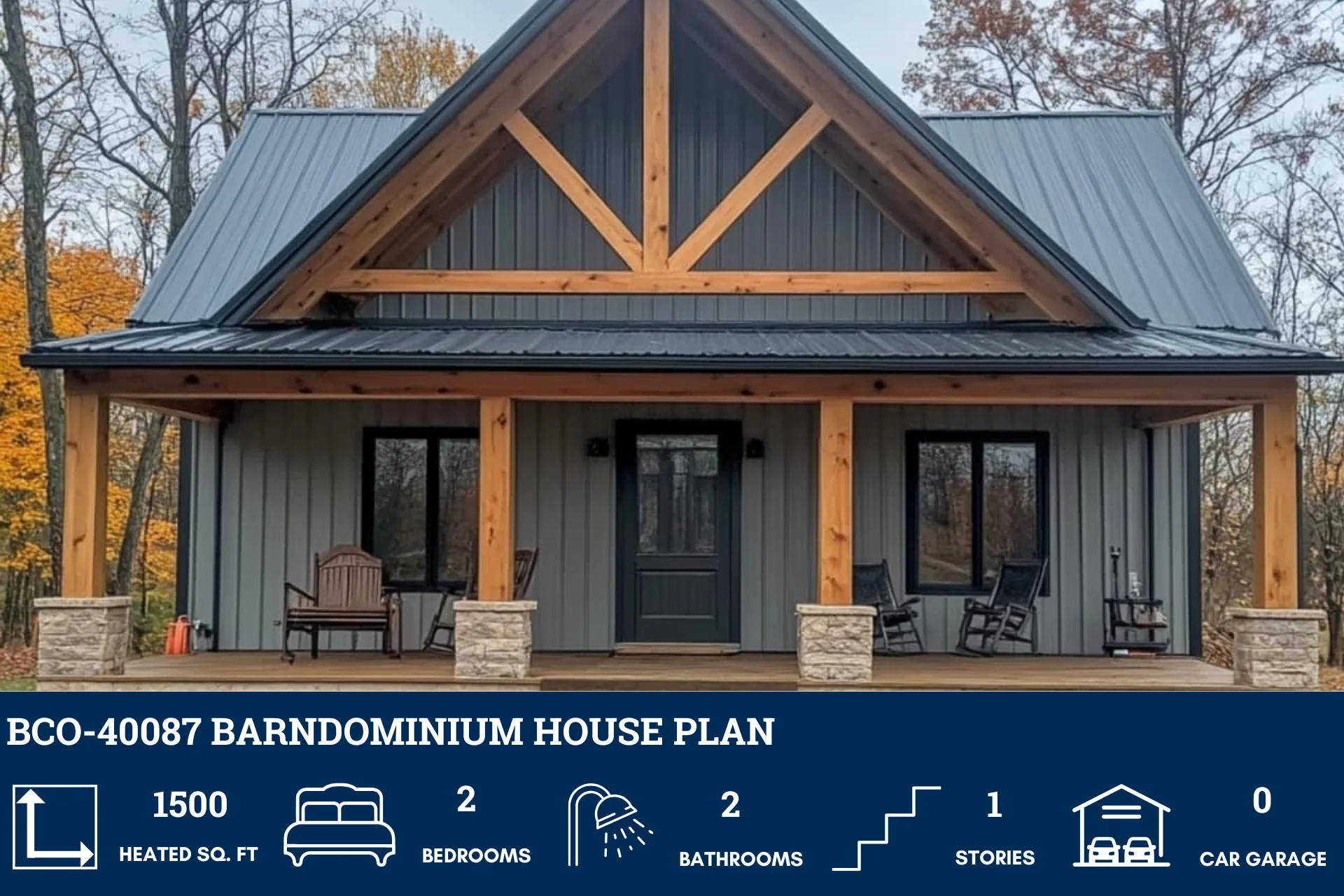 BCO-40087 Barndominium House Plan - Image 2