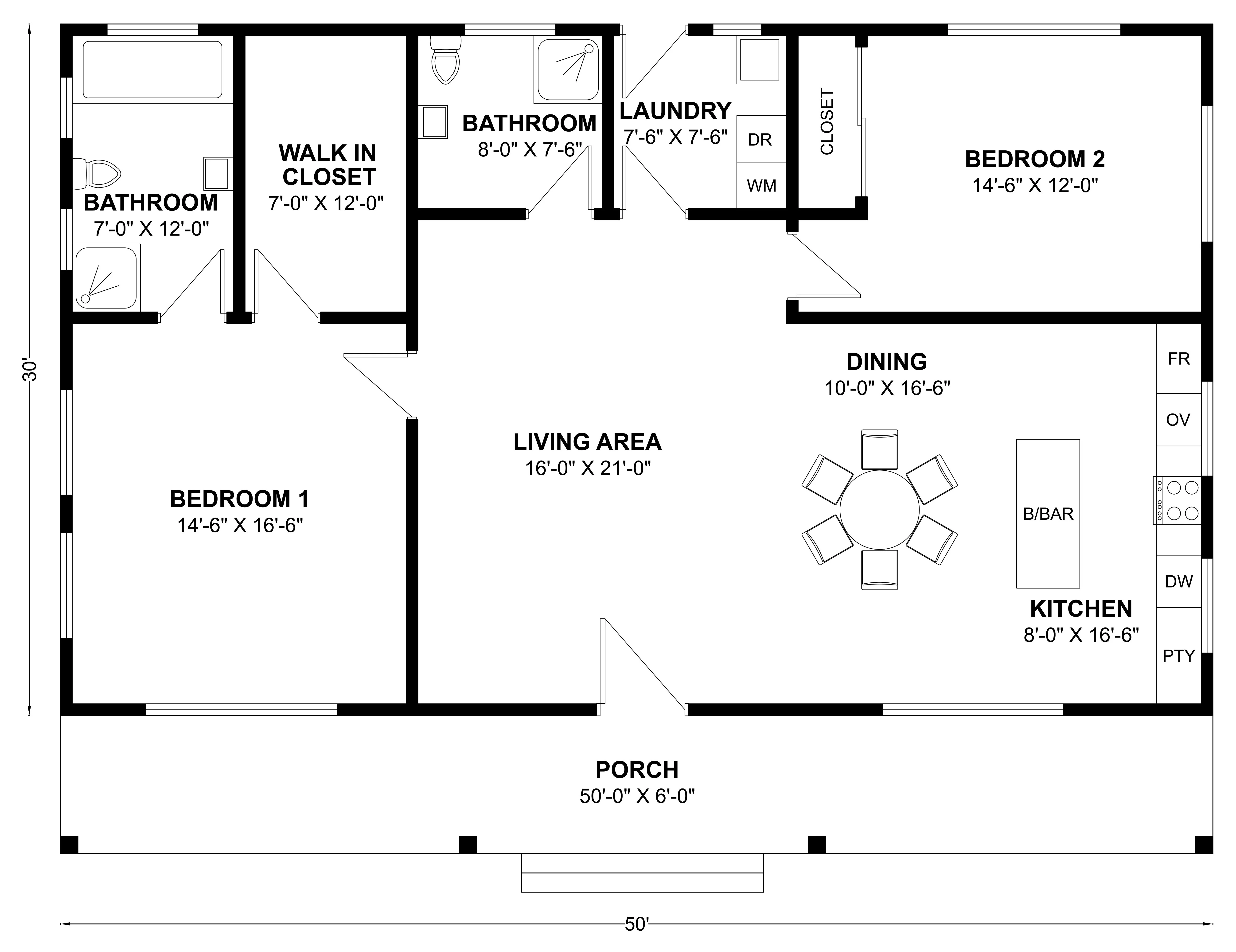 BCO-40087 Barndominium House Plan - Image 3