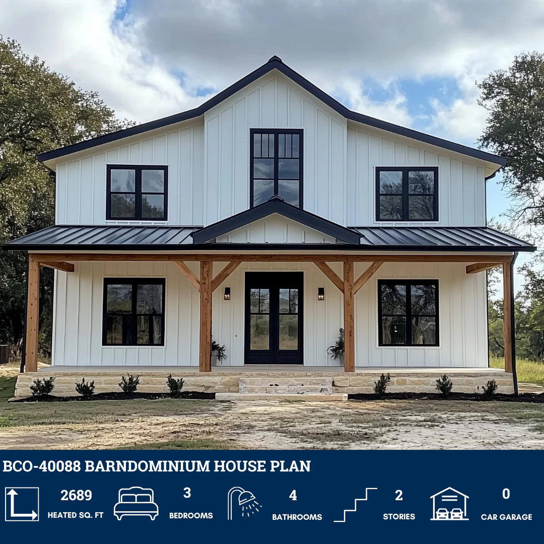 BCO-40088 Barndominium House Plan - Image 2