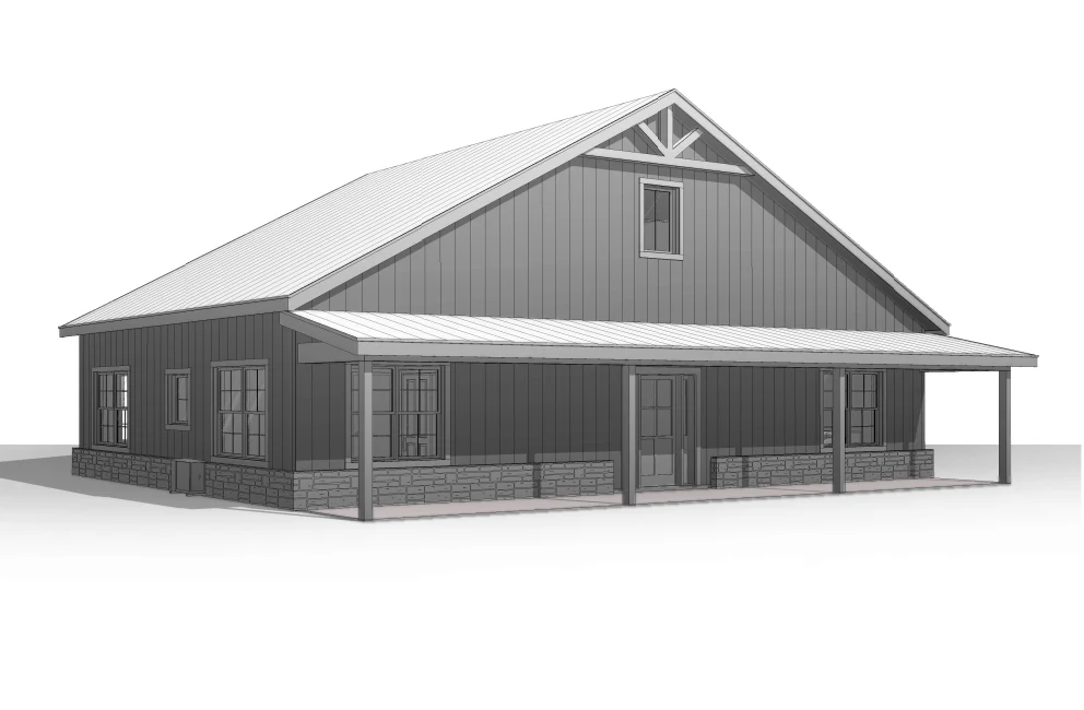 BCO-40092 Trenton Barndominium House Plan - Image 13