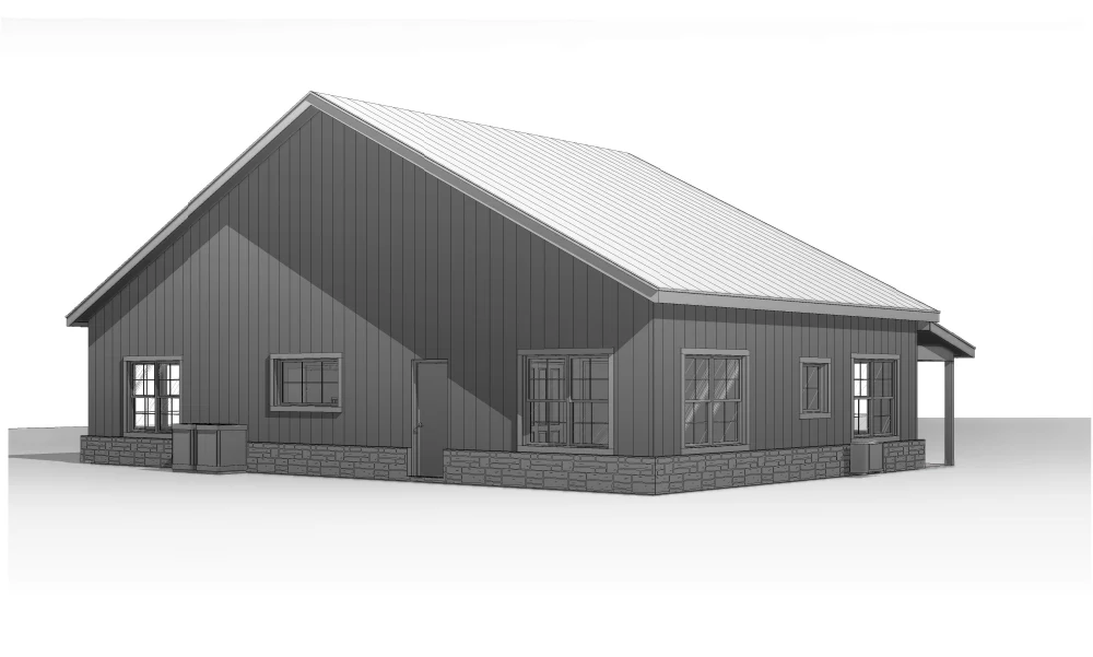 BCO-40092 Trenton Barndominium House Plan - Image 14