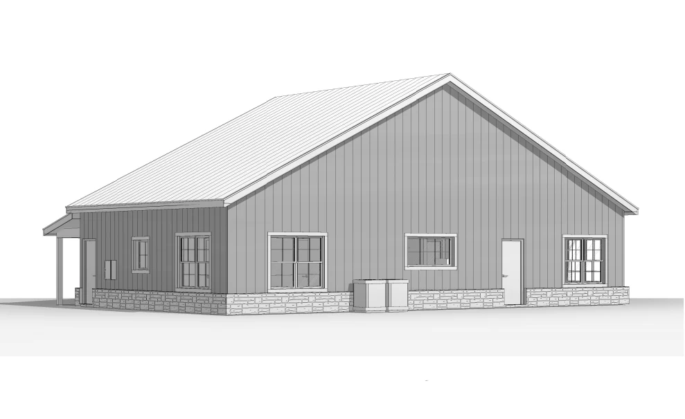 BCO-40092 Trenton Barndominium House Plan - Image 15