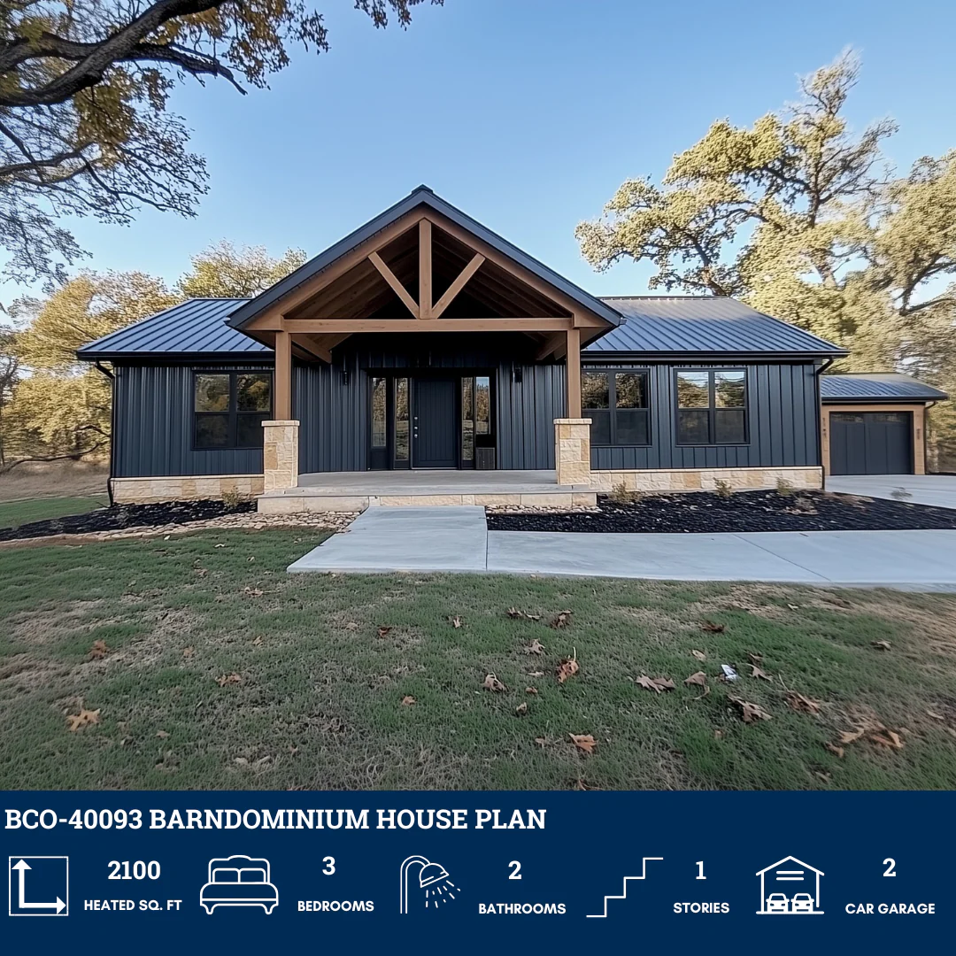 BCO-40093 Barndominium House Plan - Image 2