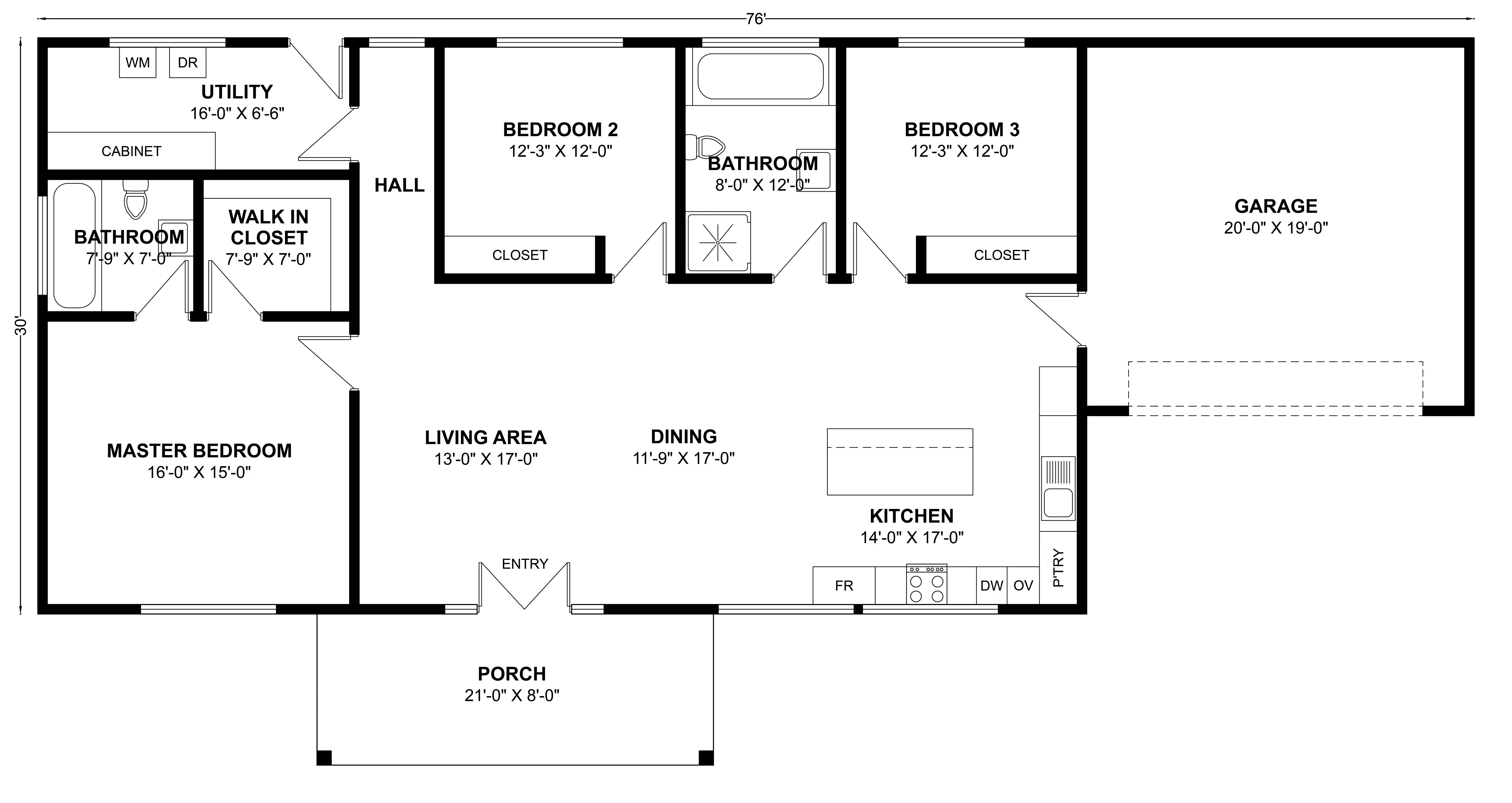 BCO-40093 Barndominium House Plan - Image 3