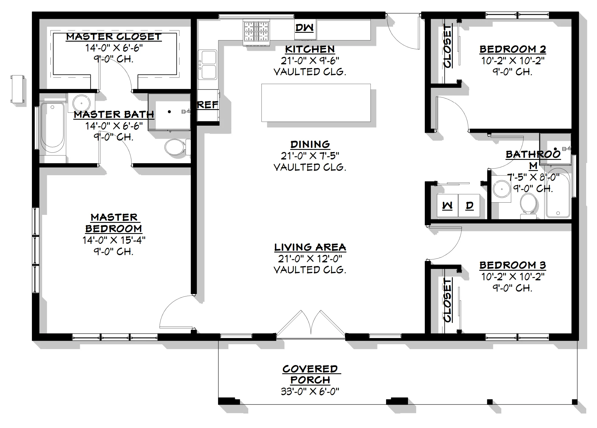 BCO-40095 Denver Barndominium House Plan - Image 14