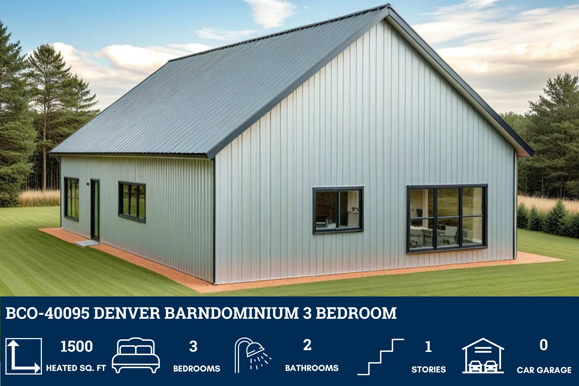 BCO-40095 Denver Barndominium House Plan - Image 5