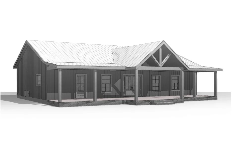 BCO-40102 Harry Barndominium House Plan - Image 11