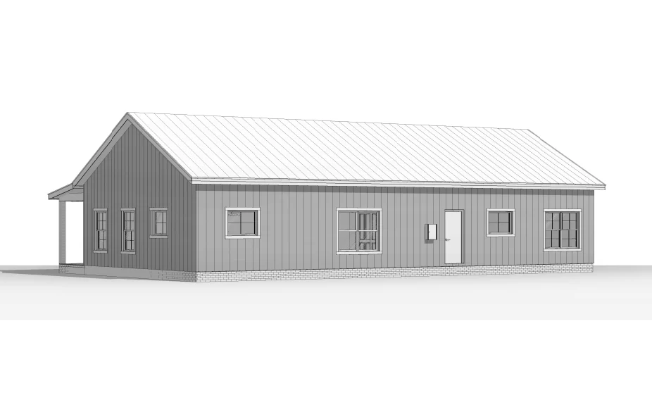 BCO-40102 Harry Barndominium House Plan - Image 13