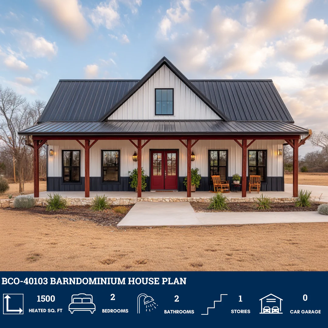BCO-40103 Barndominium House Plan - Image 2