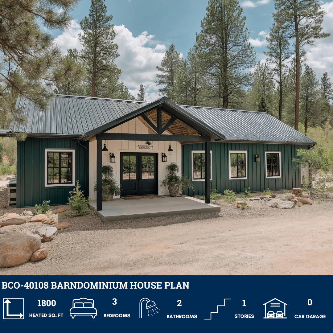 BCO-40108 Barndominium House Plan - Image 2