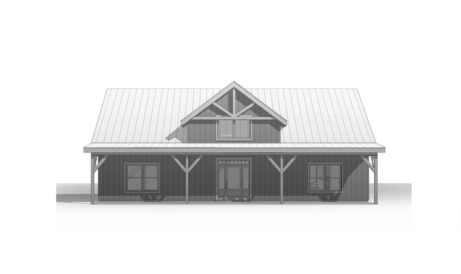 BCO-40111 Kevin Barndominium House Plan - Image 10
