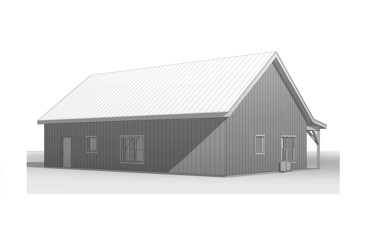 BCO-40111 Kevin Barndominium House Plan - Image 12