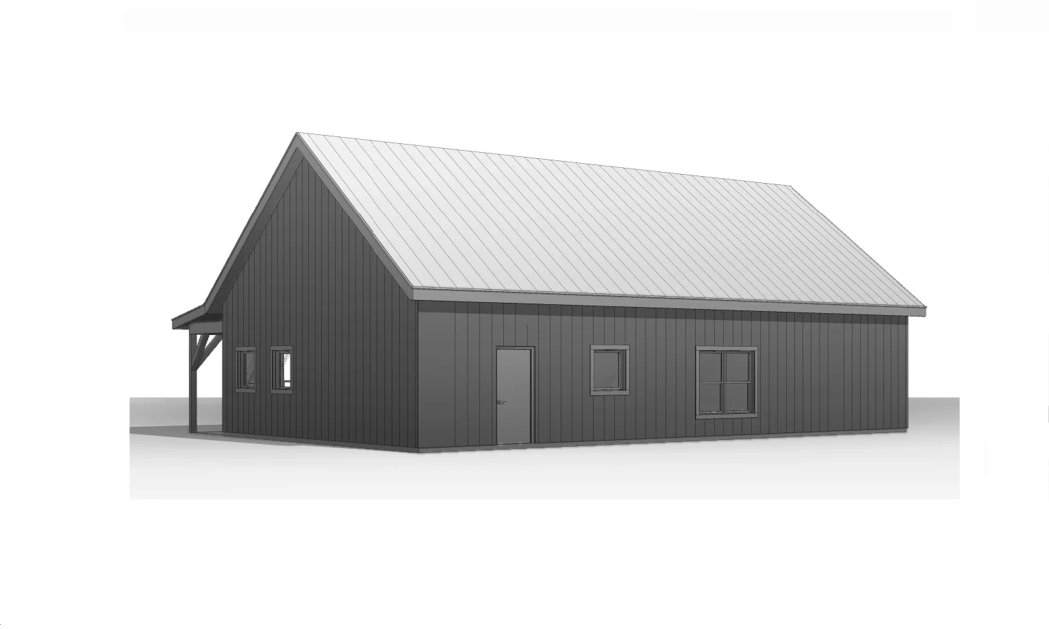 BCO-40111 Kevin Barndominium House Plan - Image 13