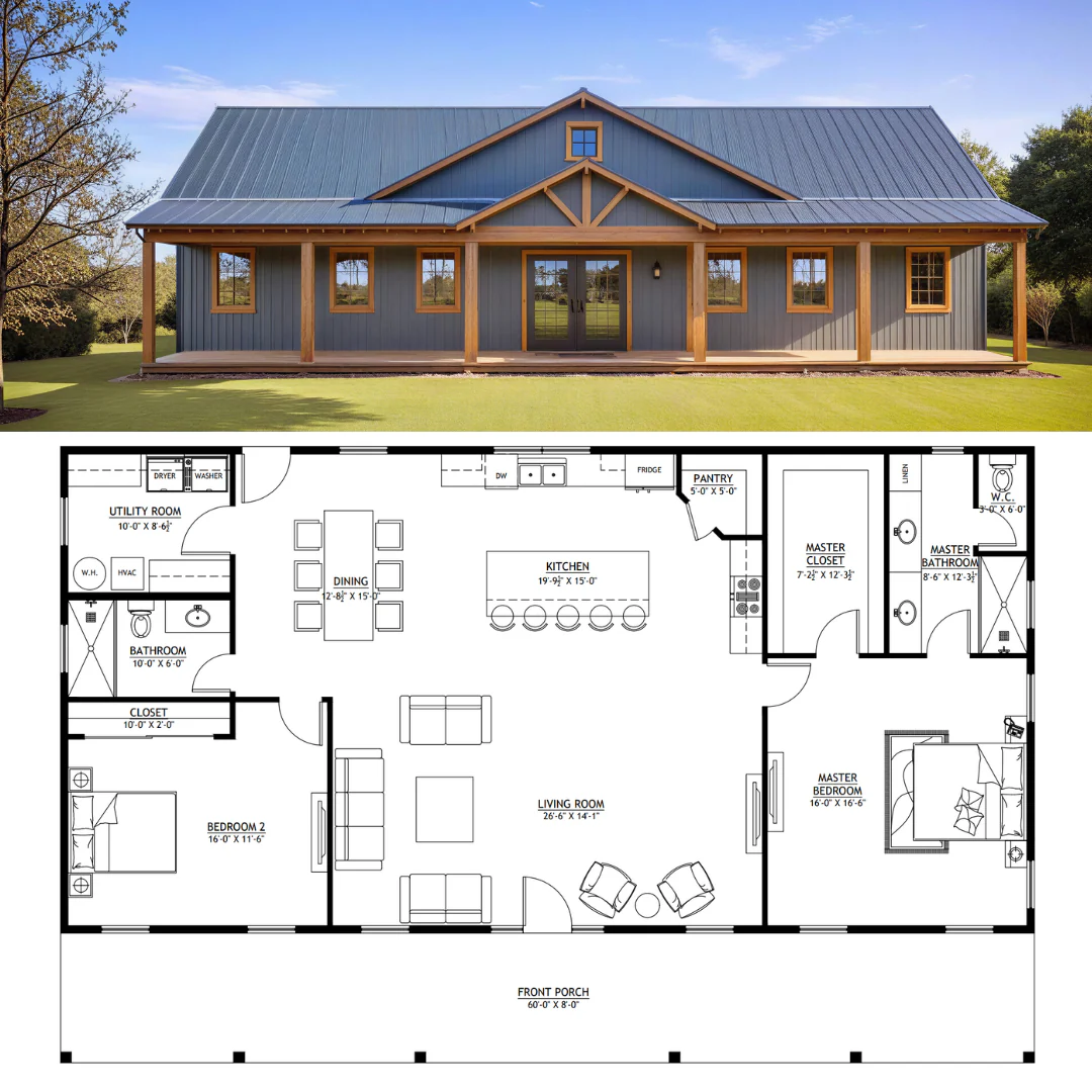 BCO-40112-M Mitchell Barndominium House Plan - Image 14
