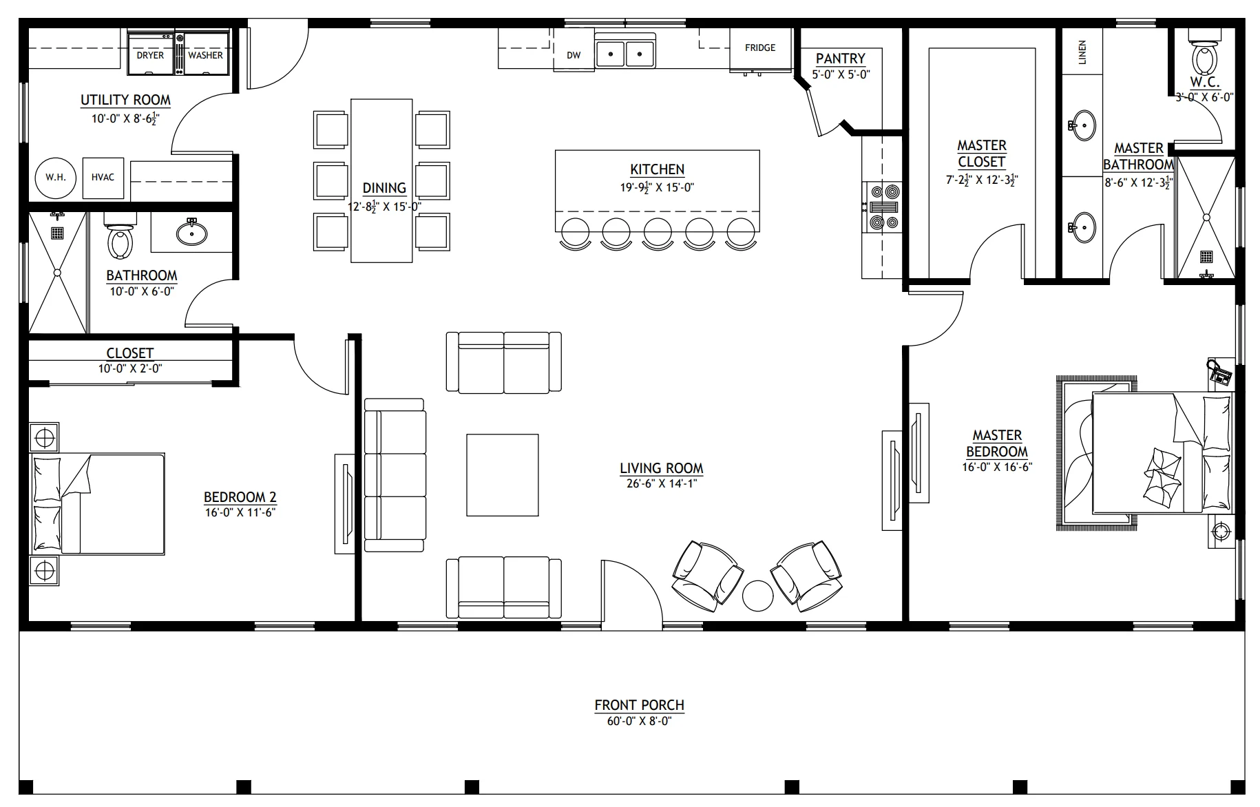 BCO-40112-M Mitchell Barndominium House Plan - Image 15