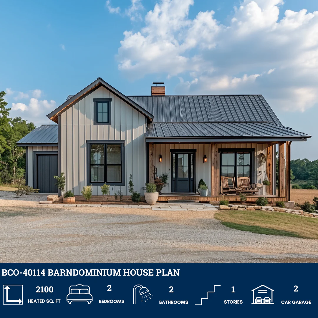 BCO-40114 Barndominium House Plan - Image 2