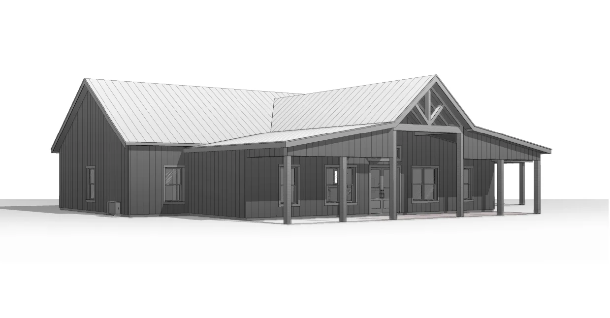 BCO-40117 Lauren Barndominium House Plan - Image 11