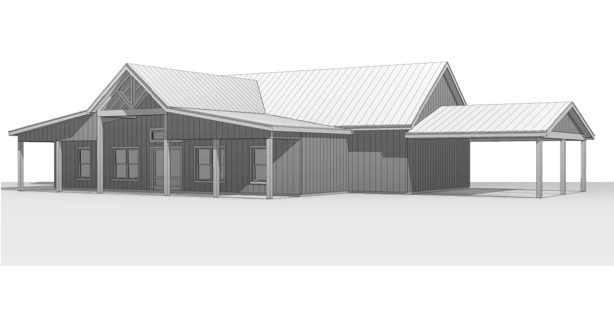 BCO-40117 Lauren Barndominium House Plan - Image 14