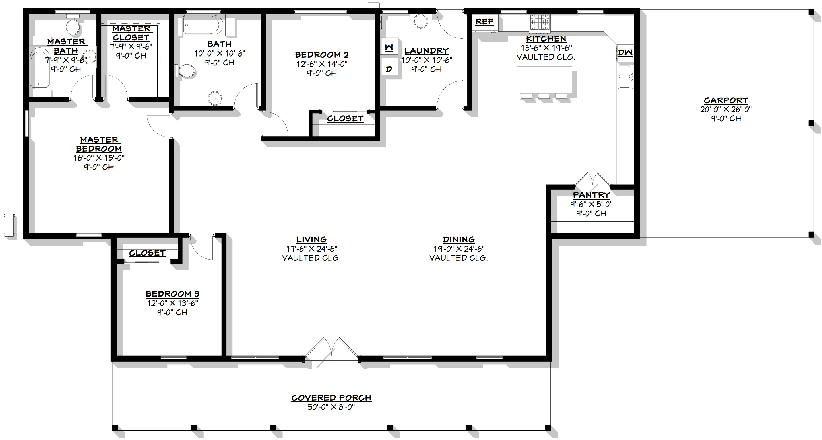 BCO-40117 Lauren Barndominium House Plan - Image 16