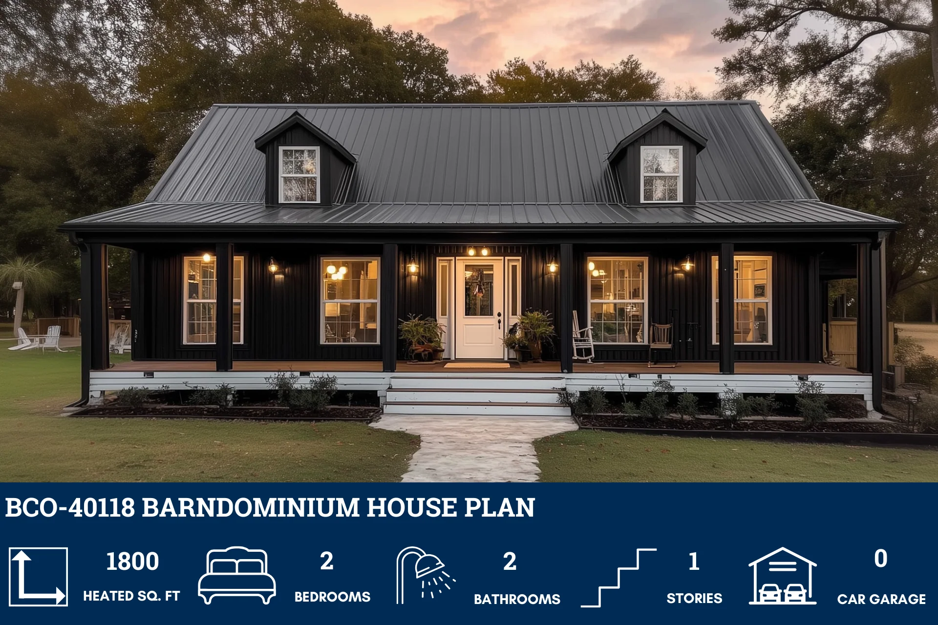 BCO-40118 Barndominium House Plan - Image 2
