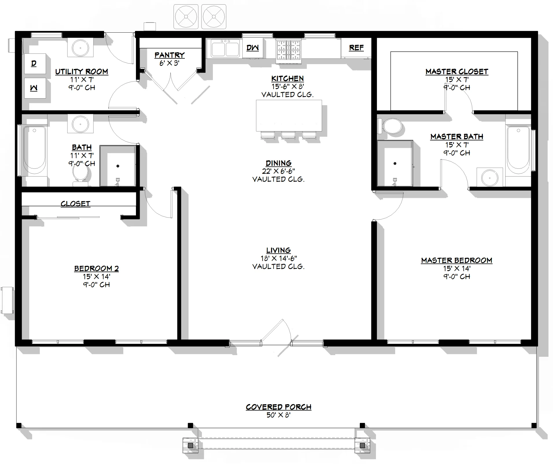 BCO-40122 Carl Barndominium House Plan - Image 7