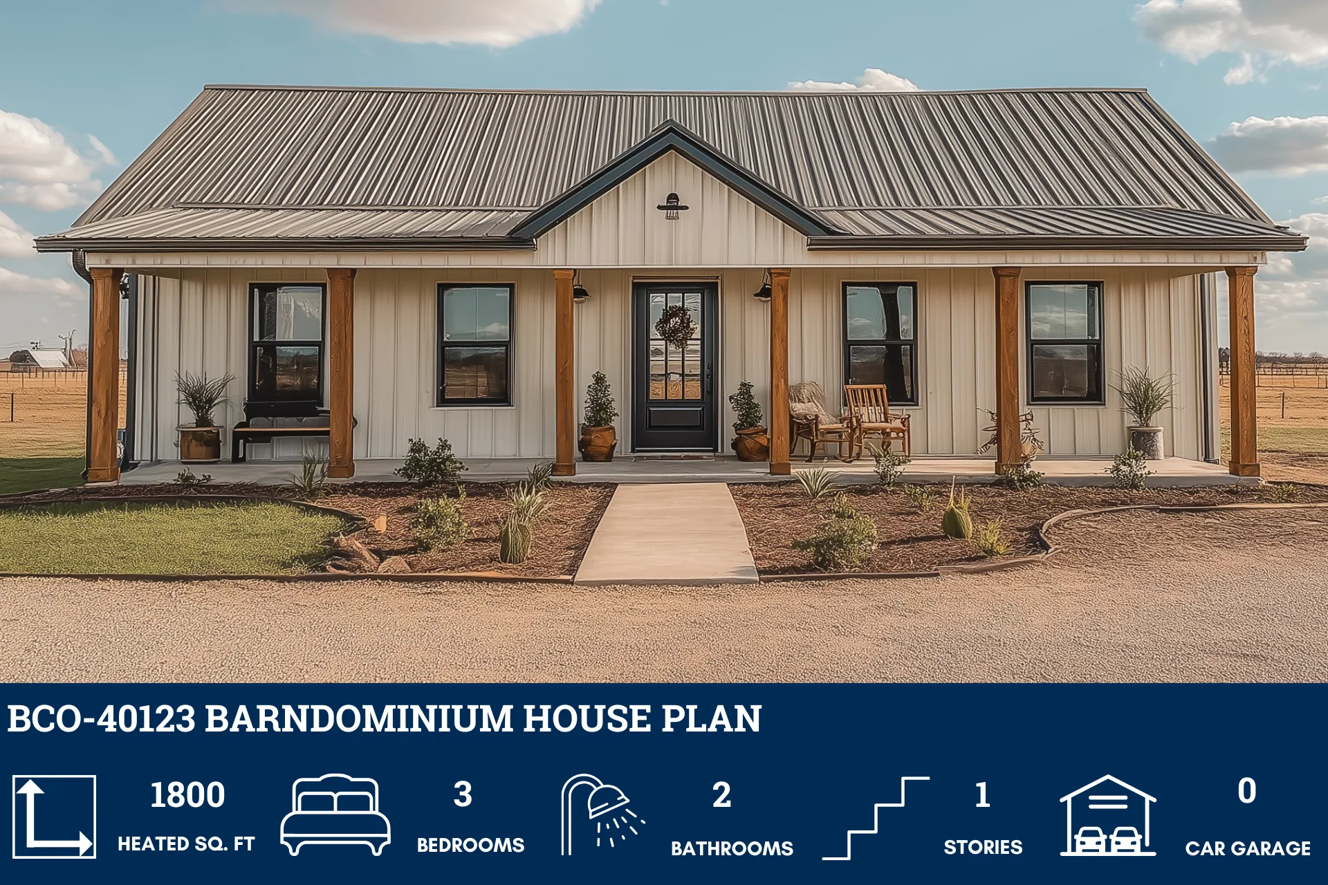 BCO-40123 Barndominium House Plan - Image 2