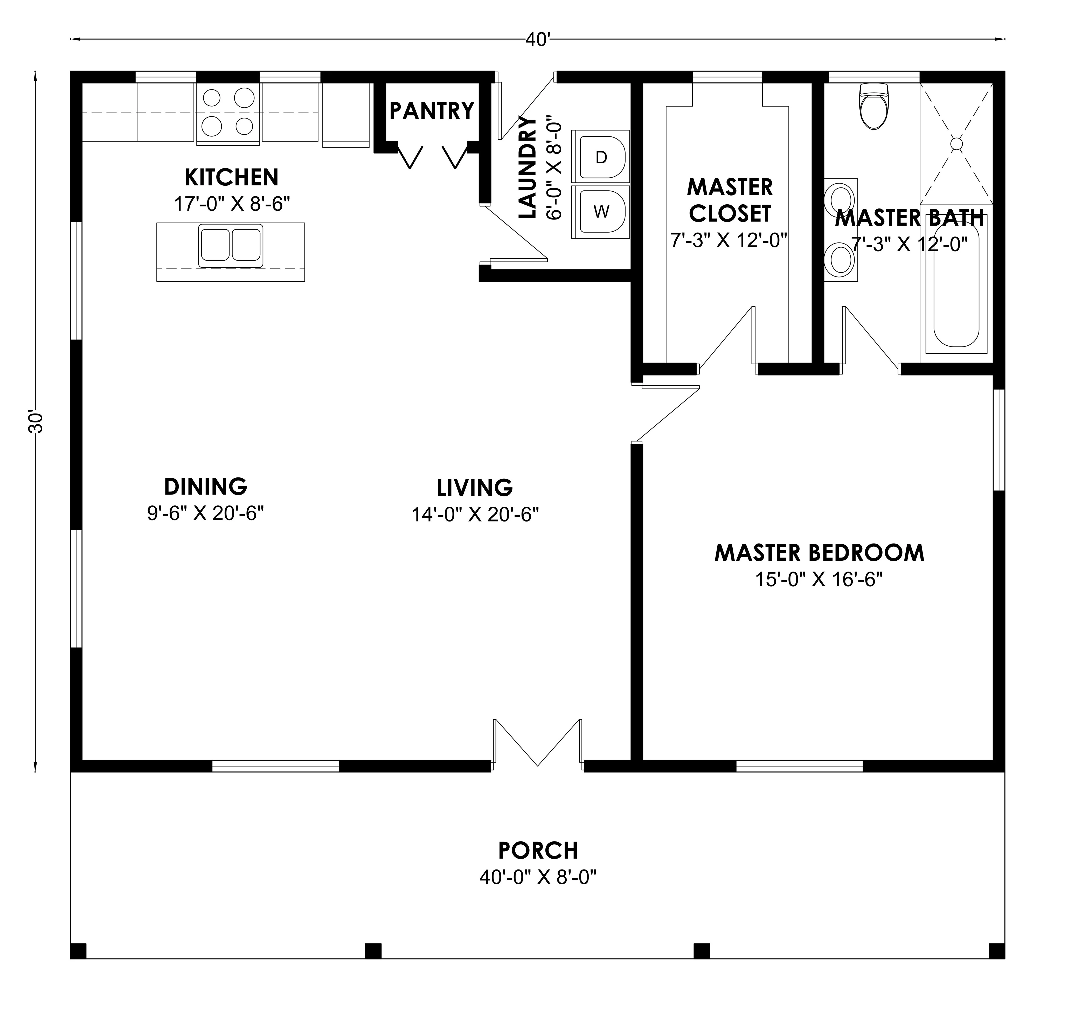 BCO-40131 Barndominium House Plan - Image 2