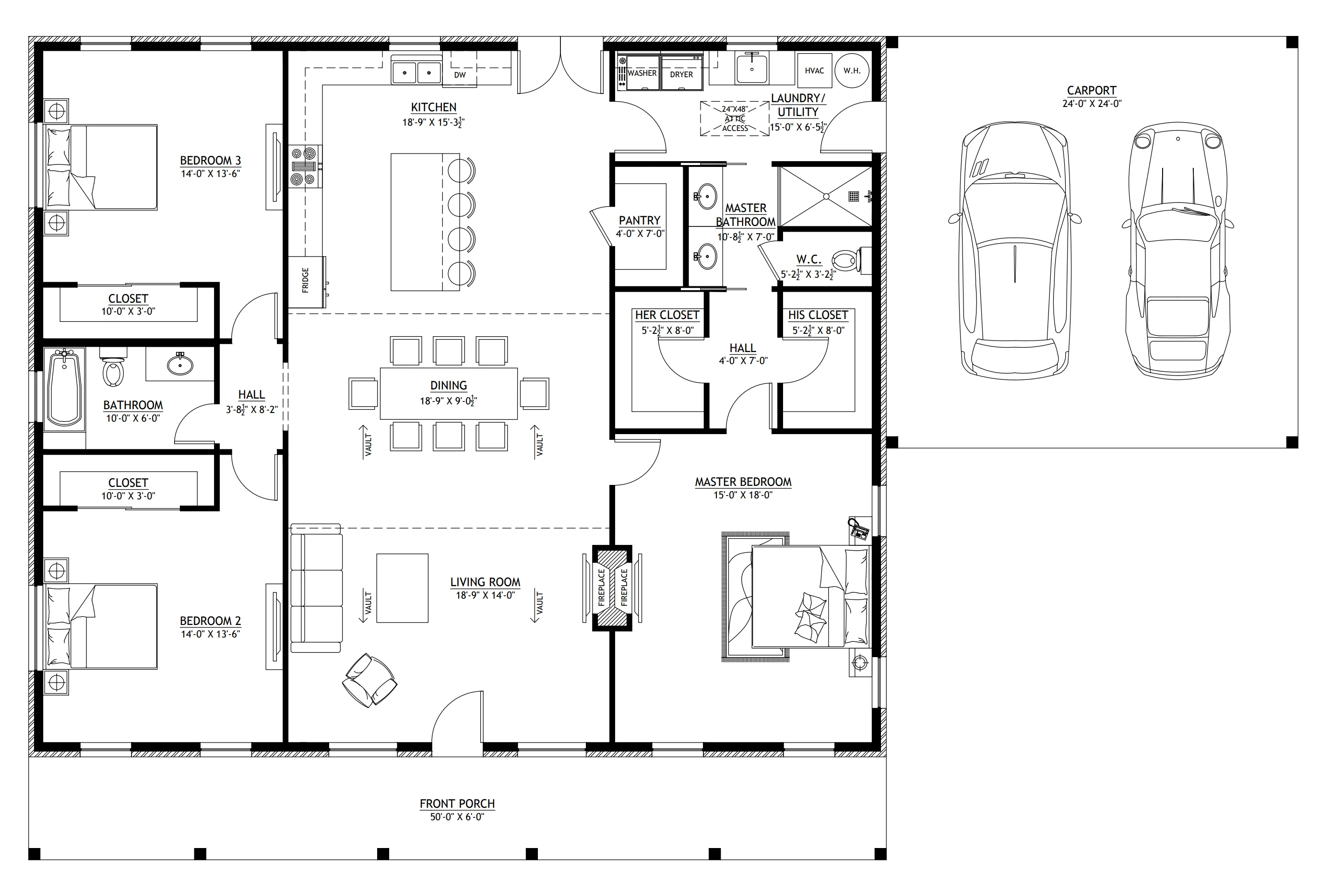BCO-40132 Dakota Barndominium House Plan - Image 16