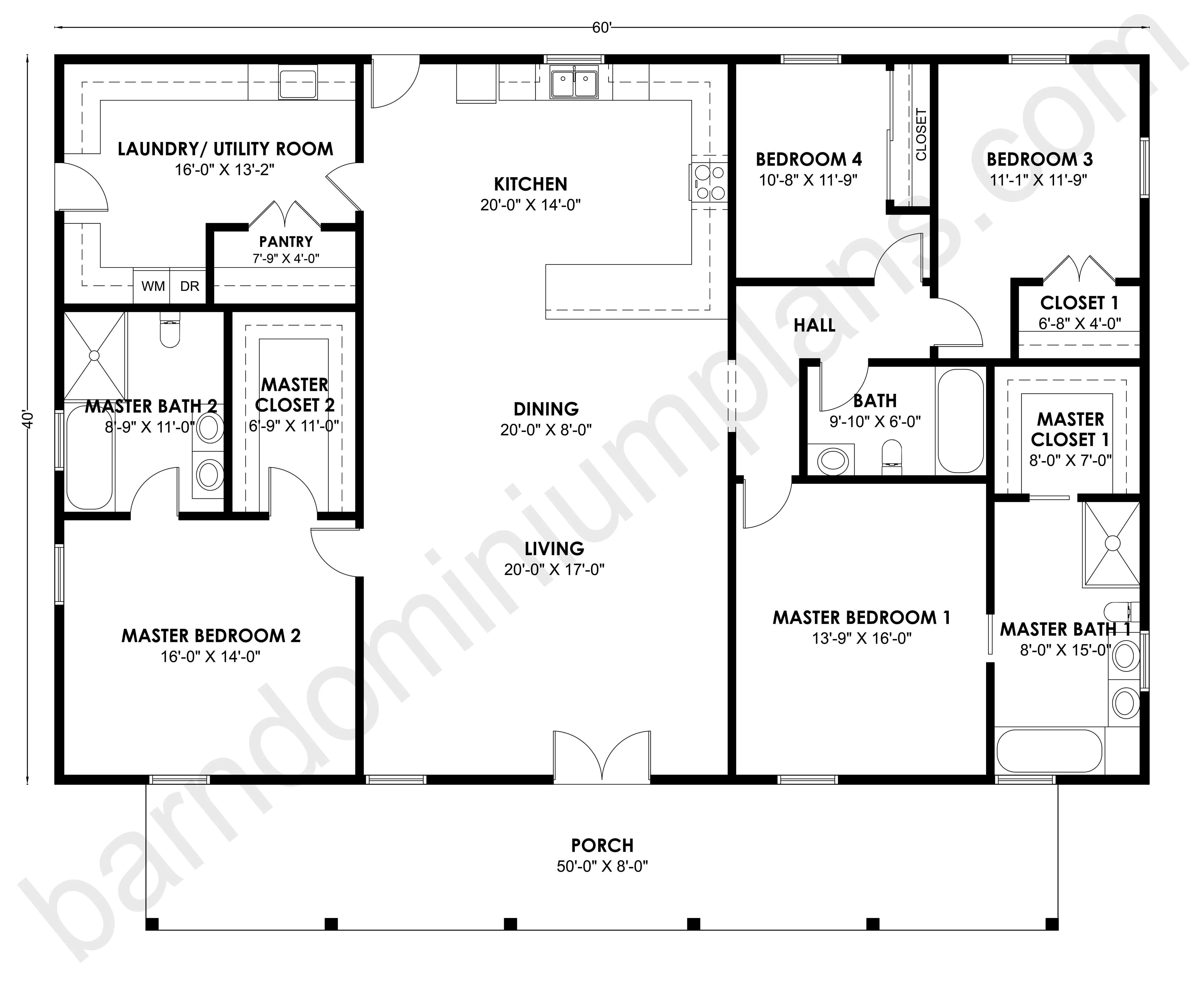BCO-40132-M Barndominium House Plans - Image 4